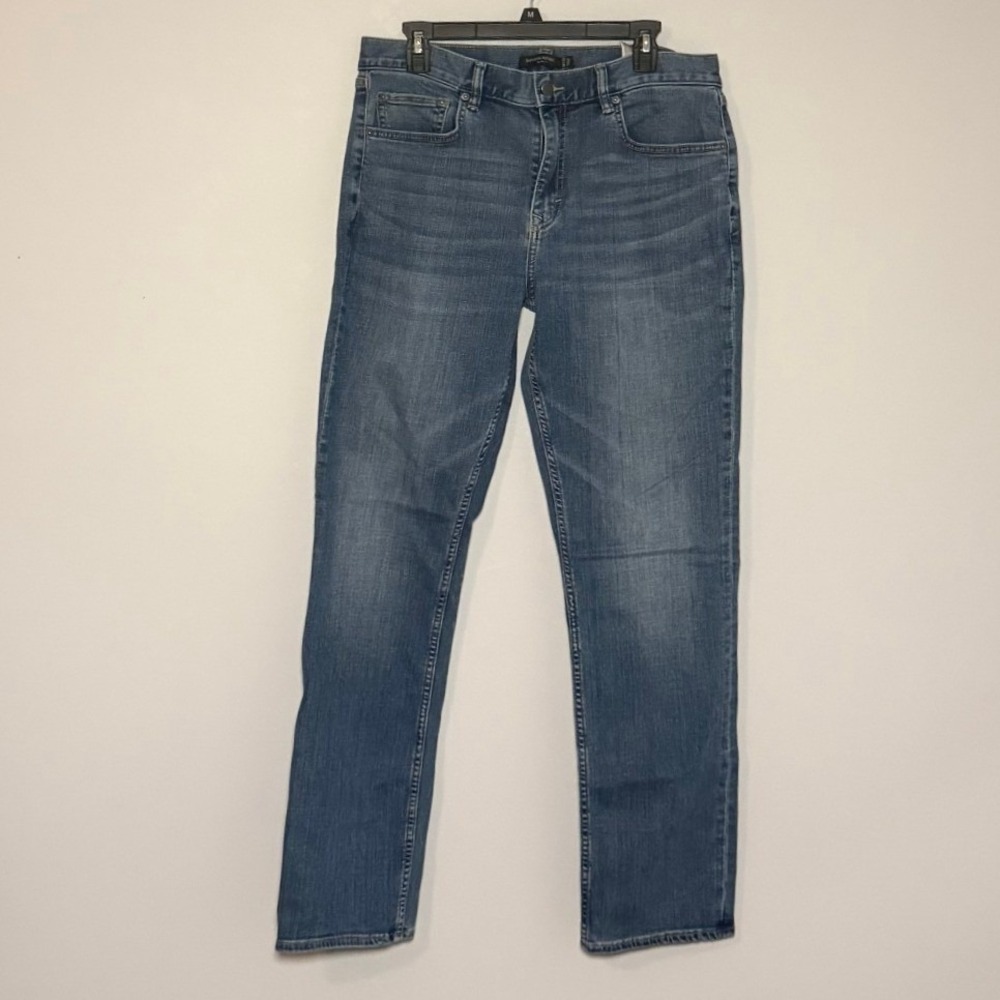 Banana Republic Slim Fit Mens Jeans 34x32 Medium Wash Blue Denim 488665